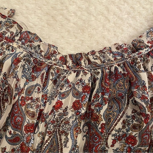 H&m paisley print sheer top - Picture 2 of 6